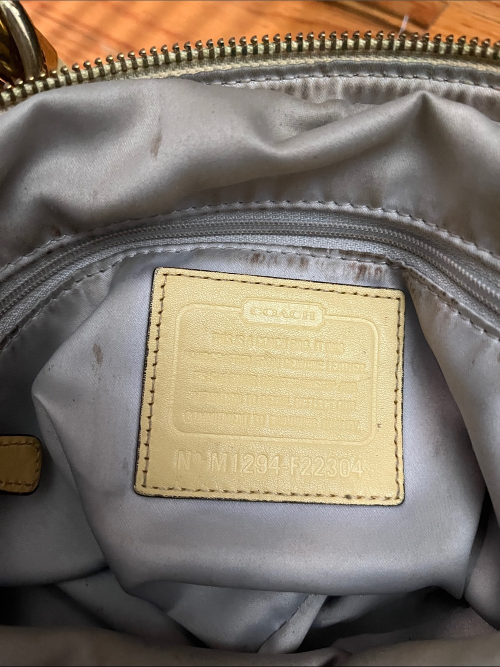 Coach Classic Yellow Leather Shoulder Bag with Top Handle - Picture 6 of 11